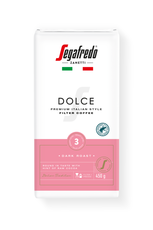 Jahvatatud kohv Dolce, Segafredo (450g)